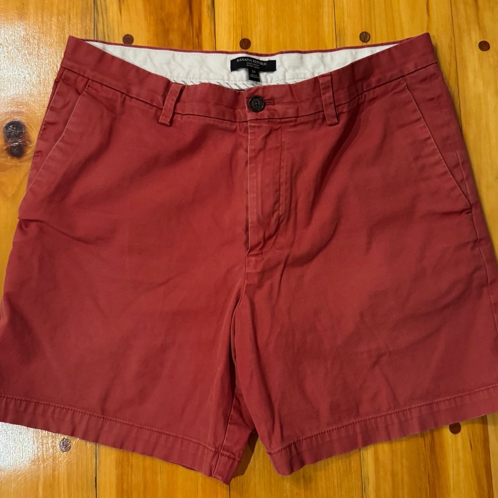 Banana Republic Red Casual Shorts
